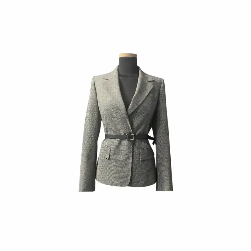 [BUNJANG] SI Tailored Check Pattern Single-Button Jacket (Brown) / SI 테일러드 자켓