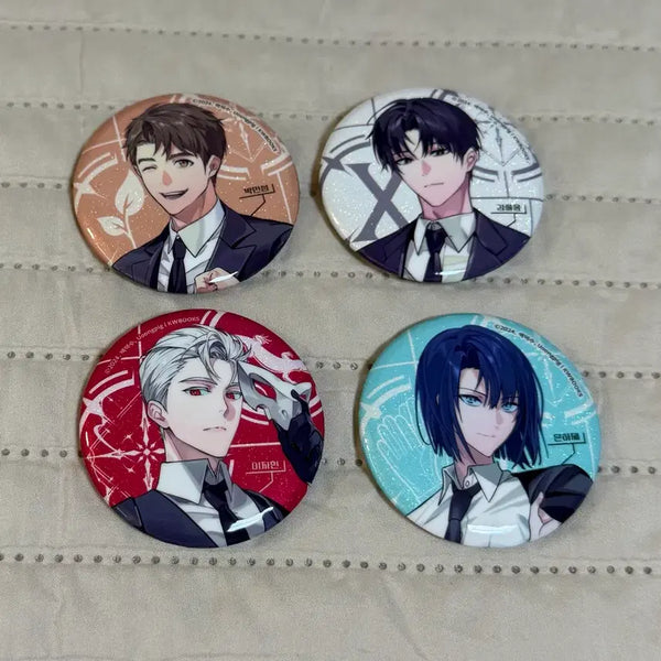 [BUNJANG] Undead Unluck LD Can Badge Bundle Set / 괴담출근 LD캔뱃지 일괄
