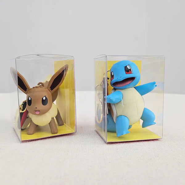 [BUNJANG] Pokemon Figure Keychain Set (Eevee, Squirtle) / 포켓몬스터 피규어 키링 2종(이브이, 꼬부기)