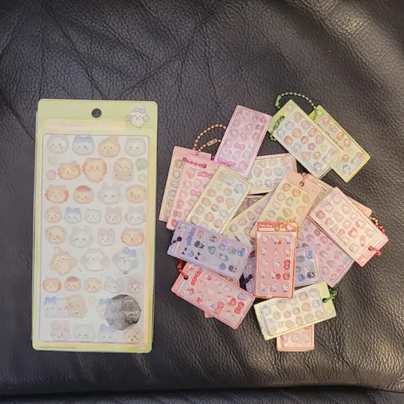 [BUNJANG] Chikawa Bongsudrop Mini Sticker Keyring / 먼작귀 봉봉드롭 미니 스티커 키링 / 치이카와2