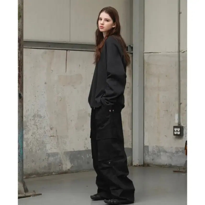 [BUNJANG] Yie Structure Cargo Pants Black S / 이예 스트럭처 카고 팬츠 블랙 S
