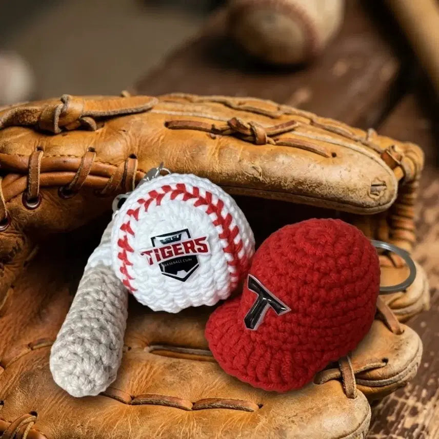 [BUNJANG] Handmade Baseball Keychain Set (Tigers) / 귀여움 핸드메이드 야구 키링세트(타이거즈)