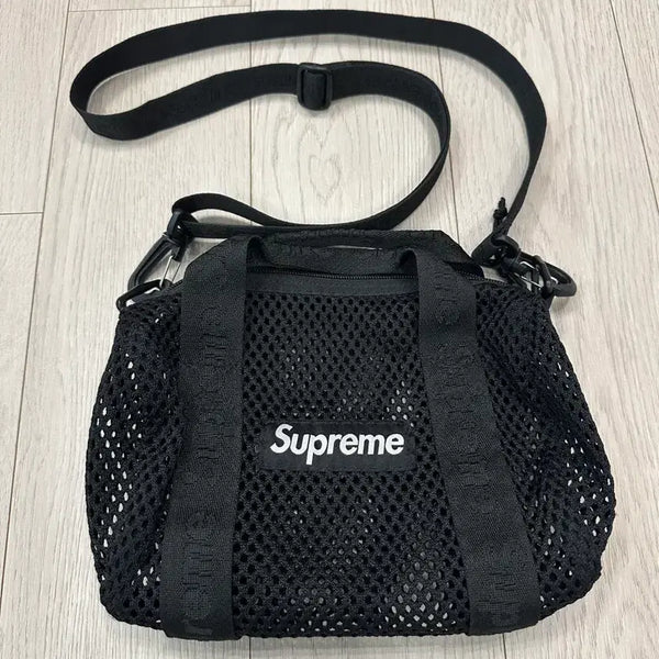 [BUNJANG] Supreme Mesh Mini Duffle Bag Black / 슈프림 메쉬 미니 더플백 블랙 - 25SS