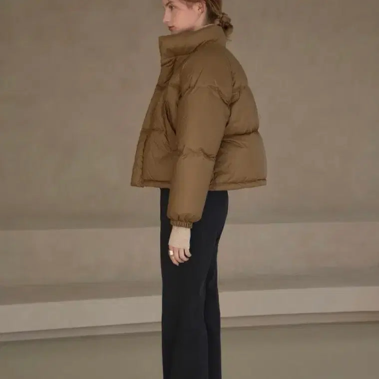 [BUNJANG] SIYAJU Duck Down Crop Padded Jacket / 시야쥬 덕다운 크롭 패딩