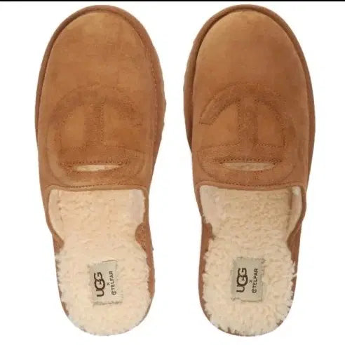 [BUNJANG] UGG x Telfar Suede Shearling Lined Slides 280 / 어그 텔파
