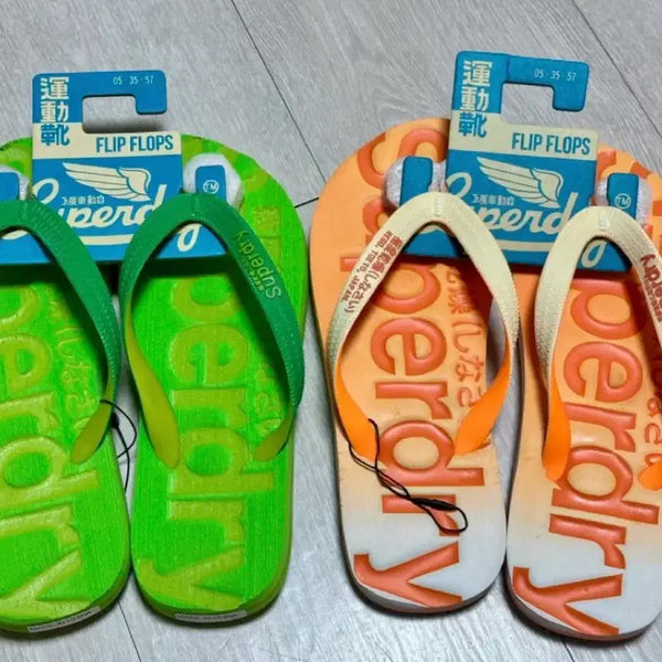 [BUNJANG] Superdry Flip-Flop Slippers Set / 슈퍼드라이 쪼리 슬리퍼 새상품 두개일괄