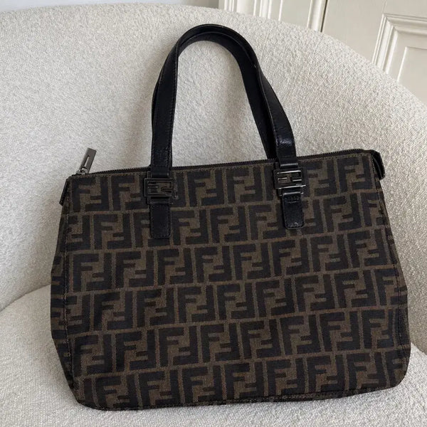 [BUNJANG] Fendi FF Logo Zucca Shoulder Bag / 펜디 FF로고 쥬카 숄더백(No.207)