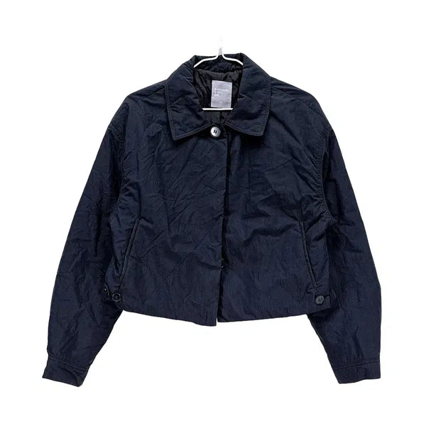 [BUNJANG] 8 Seconds 85 Minimal Crop Jacket Navy Nylon 2023 / 에잇세컨즈 85 미니멀 크롭자켓 2023 네이비 03145