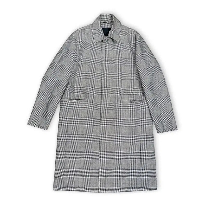 [BUNJANG] Time Homme Check Mac Coat / 타임옴므 체크 맥코트