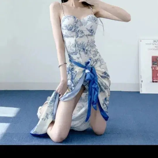 [BUNJANG] High-Waisted Bikini Monokini Cover-Up / 교신  비키니 하이웨스트 모노키니 수영복 커버업
