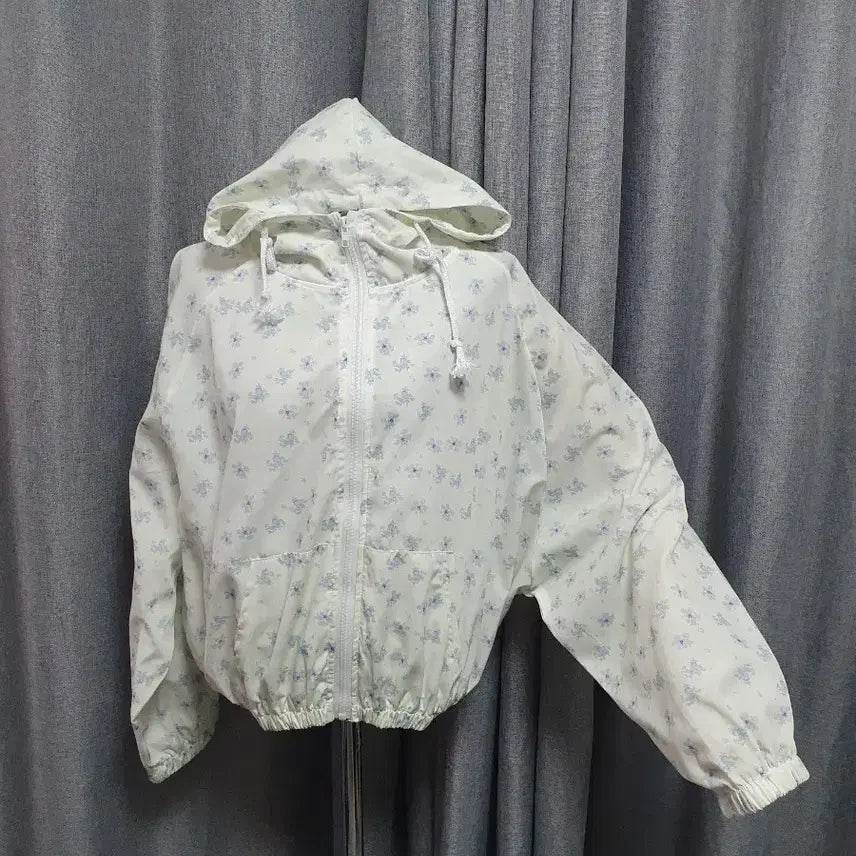 [BUNJANG] Flower Hoodie Zip-Up / 플로워 후드 집업