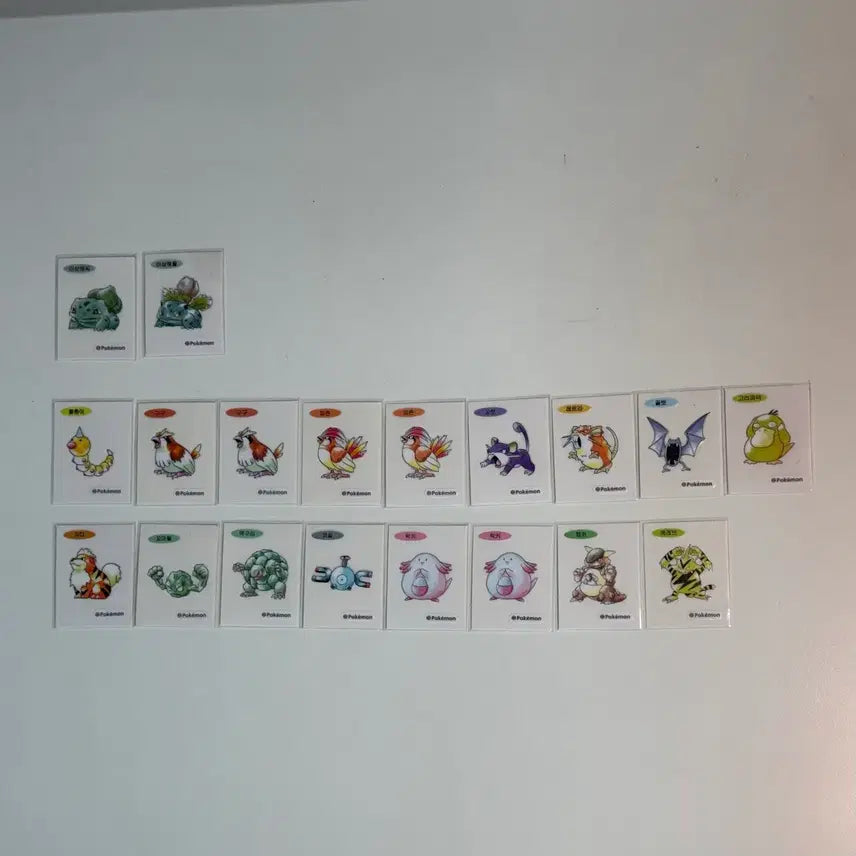 [BUNJANG] Pokemon Sticker Artwork / 포켓몬 띠부씰 아트워크