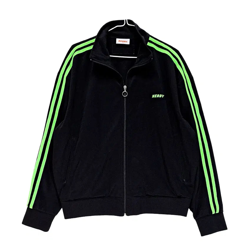 [BUNJANG] NERDY 2021 Black Track Jacket (L) / 널디 105 스트릿한 져지트랙탑 2021 블랙 03226