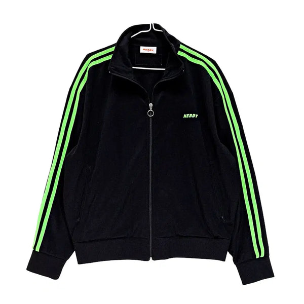 [BUNJANG] NERDY 2021 Black Track Jacket (L) / 널디 105 스트릿한 져지트랙탑 2021 블랙 03226