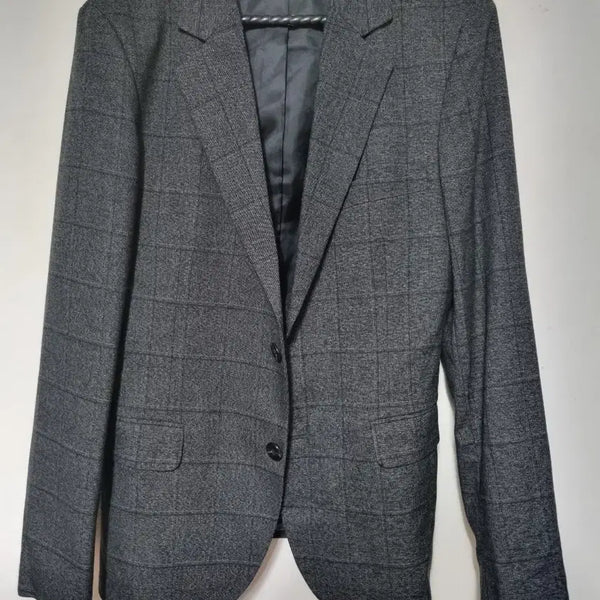 [BUNJANG] Men's Check Pattern Suit Jacket M / 체크 패턴 남성 정장 재킷M