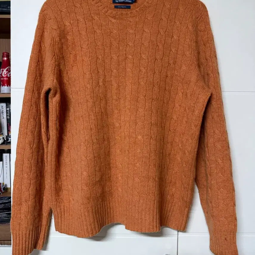 [BUNJANG] Polo Orange Cashmere Knit L / 폴로 / 오렌지 캐시미어 니트 / L