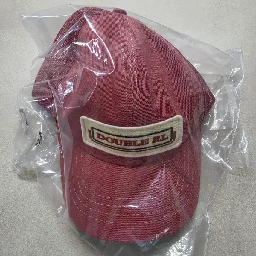 [BUNJANG] RRL Logo Patch Twill Trucker Cap Red / 더블알엘 로고 패치 트윌 트러커 캡 레드
