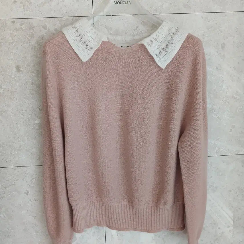 [BUNJANG] Mine Crocheted Collar Knit / 마인 크로쉐 카라니트 (초특가)