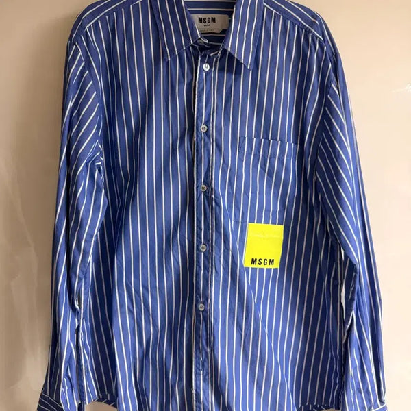 [BUNJANG] MSGM Stripe Shirt Blue / MSGM 스트라이프 셔츠 블루