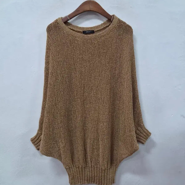 [BUNJANG] COMME CA ISM Brown Batwing Knit / COMME CA ISM 브라운 가오리핏 니트