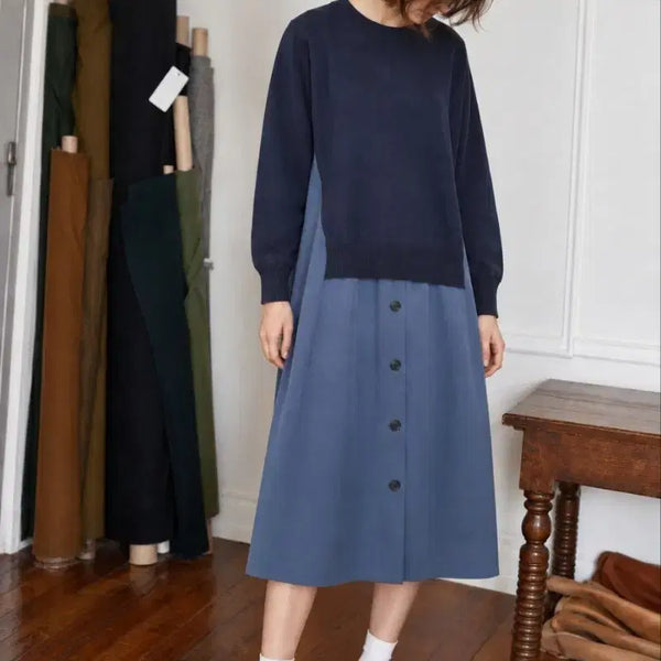 [BUNJANG] COS Knit Layered Dress / 코스 니트 레이어드 원피스