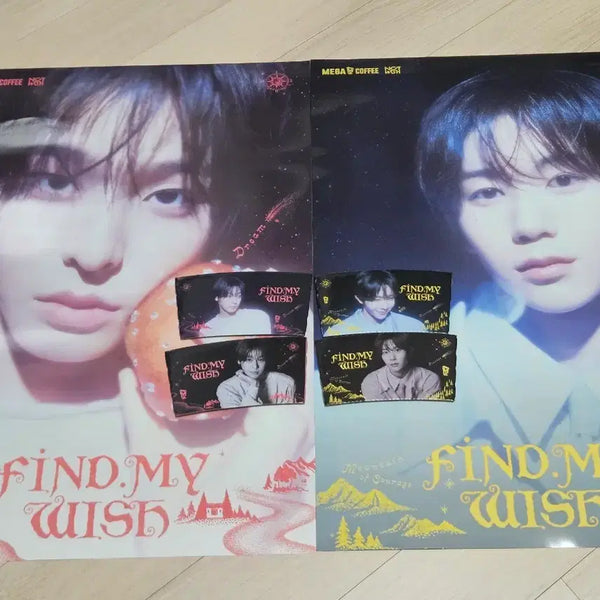 [BUNJANG] NCT WISH Riku Ryo Poster Bundle / 메가커피 엔시티위시 리쿠 료 RIKU RYO 포스터 일괄