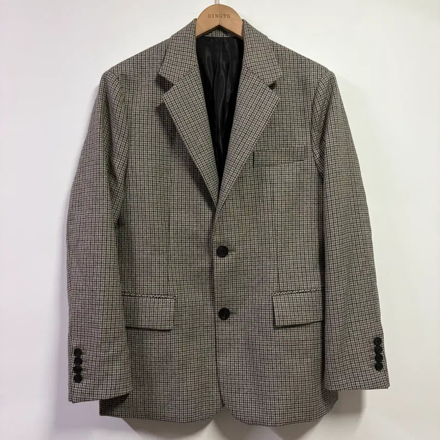 [BUNJANG] Solid Homme 21FW Wool Check Blazer Jacket / [46] 솔리드옴므 21FW 울 체크 블레이저 자켓