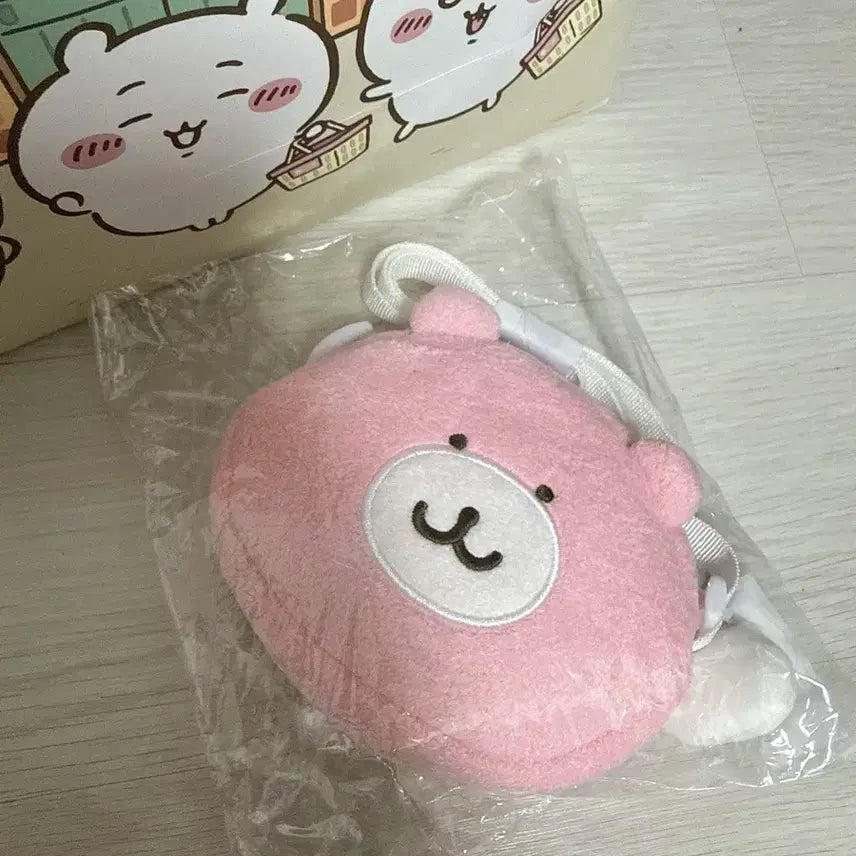 [BUNJANG] Chiikawa Pouch Bag (Pink Bear) - Unsealed / 치이카와 포셰트 먼작귀 핑크 곰돌이 가방 (미개봉)