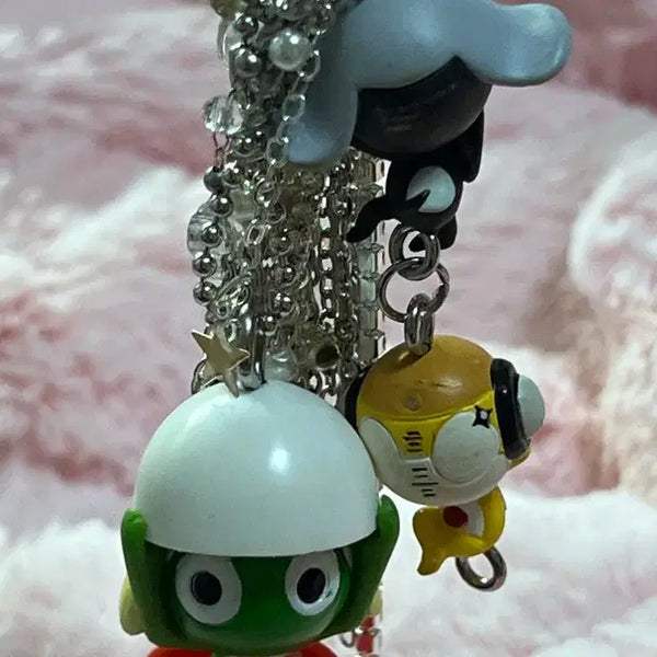 [BUNJANG] Handmade Keroro Kururu Tamama Keyring Keychain / (할인적용)[handmade] 케로로 쿠루루 타마마 키링 열쇠고리