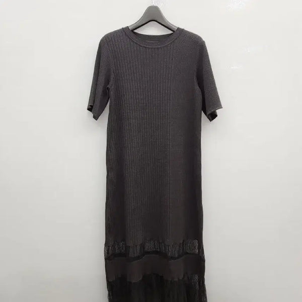 [BUNJANG] System Lace Knit Dress / 한섬 시스템 니트 원피스