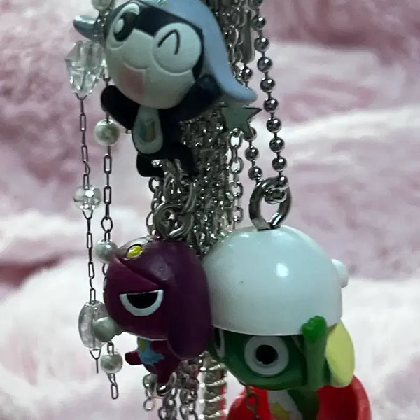 [BUNJANG] Handmade Keroro Tamama Giroro Keyring / (할인적용)[handmade] 케로로 타마마 기로로 키링 열쇠고리