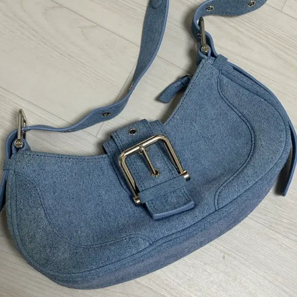 [BUNJANG] Osoi Hobo Bag Denim Sky / 오소이 호보백 데님스카이