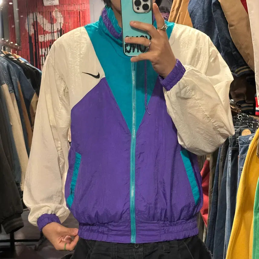 [BUNJANG] Nike Windbreaker Purple / [IM] 나이키 바람막이 퍼플