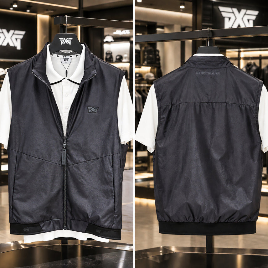 [BUNJANG] PXG Men's Black Windproof Vest / PXG 남성 블랙 방풍베스트