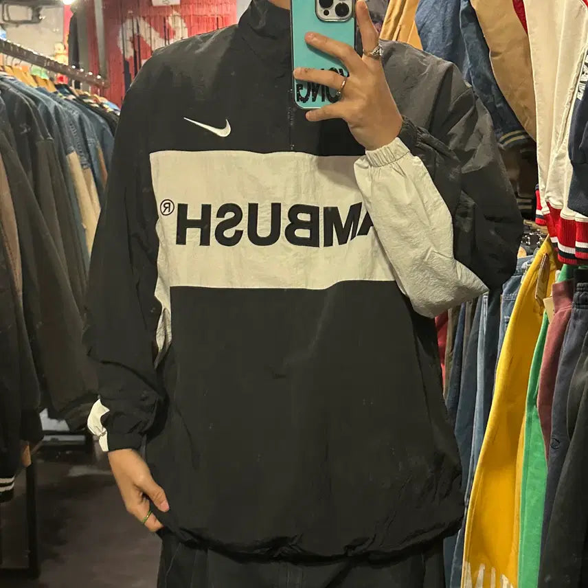[BUNJANG] Nike Windbreaker Black / [IM] 나이키 바람막이 블랙
