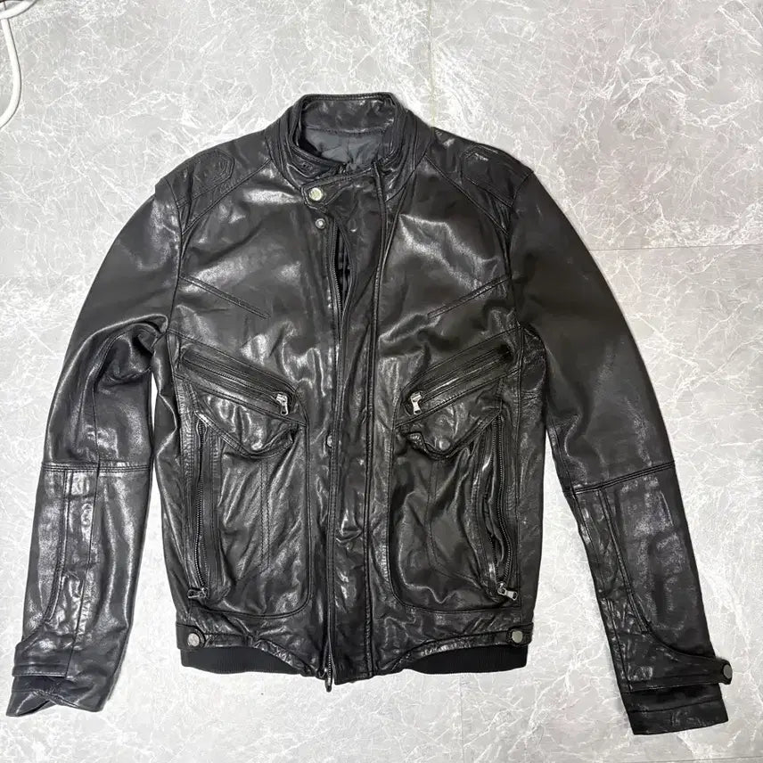 [BUNJANG] Ezio Leather Jacket (Lambskin) M / 이지오 레더자켓 (양가죽) M