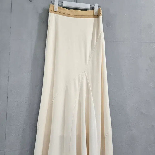 [BUNJANG] MINE Ivory Long Skirt / MINE 아이보리 롱 스커트 (61-90)