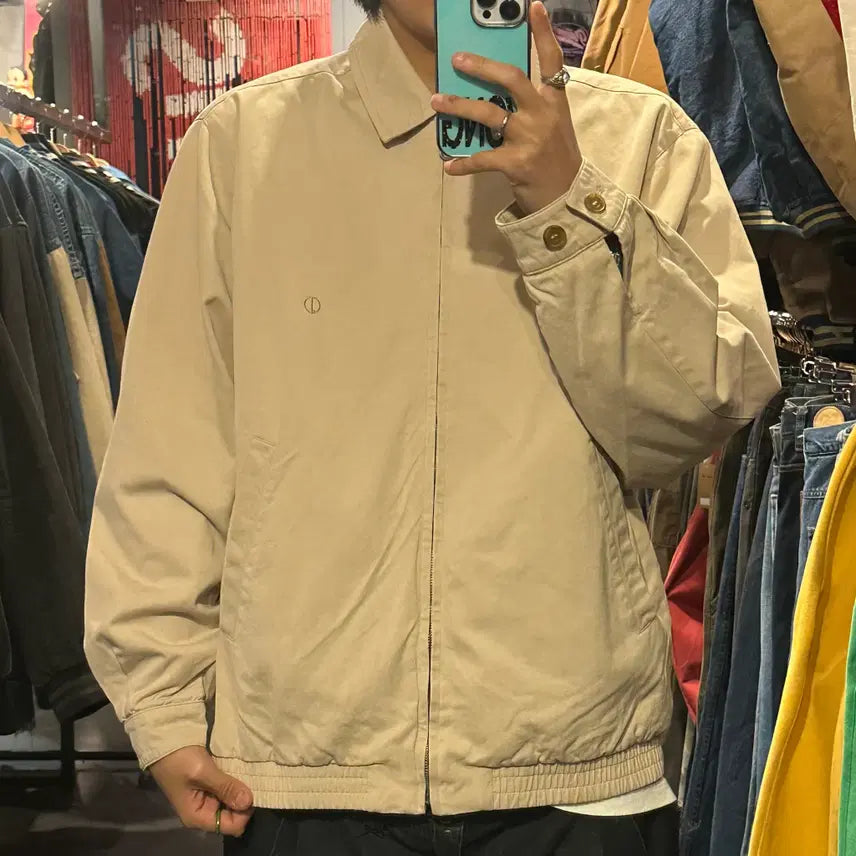 [BUNJANG] IM Vintage Blouson Jacket - Beige / [IM] 빈티지 블루종자켓 베이지