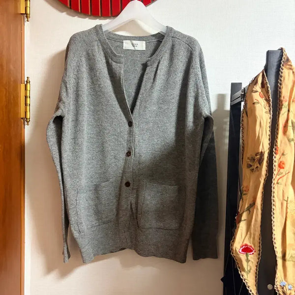 [BUNJANG] Gray Wool Cardigan / 울 그레이 가디건