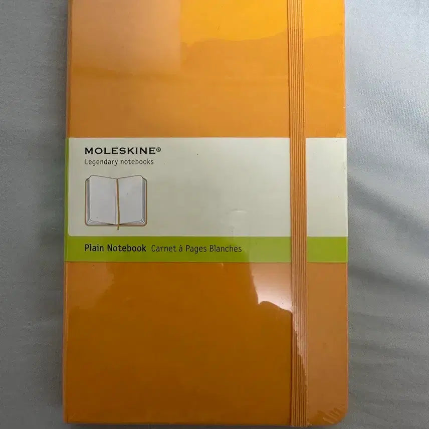 [BUNJANG] Moleskine Plain Notebook Orange Unsealed / 몰스킨 무지 플레인 노트 오렌지 미개봉