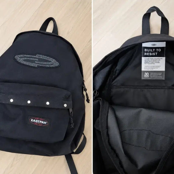 [BUNJANG] Opening Project x Eastpak Day Pak'r Black Backpack / 이스트팩 블랙 백팩