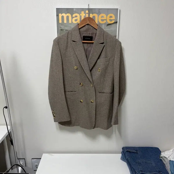 [BUNJANG] Oatmeal Oversized Jacket / 오버핏 오트밀 자켓