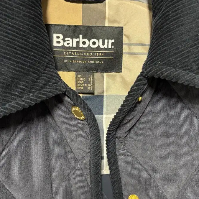 [BUNJANG] Barbour Quilted Jacket Navy / 바버 퀼팅 자켓 네이비