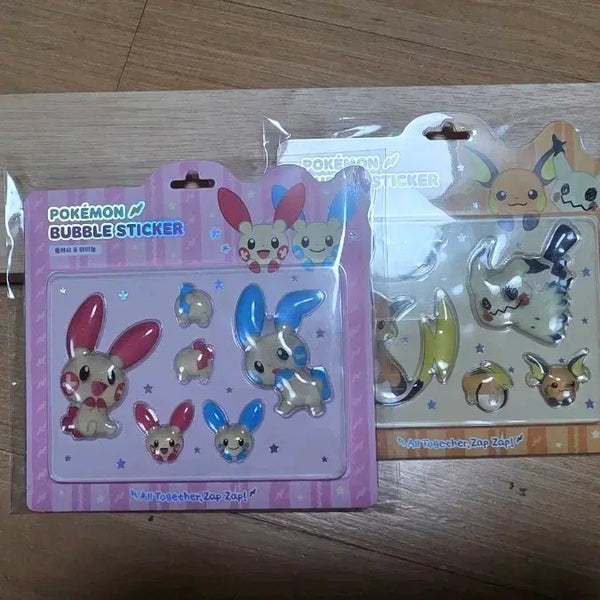 [BUNJANG] Pokemon Bubble Sticker Set (2 Types) / 포켓몬스터 버블 스티커 2종