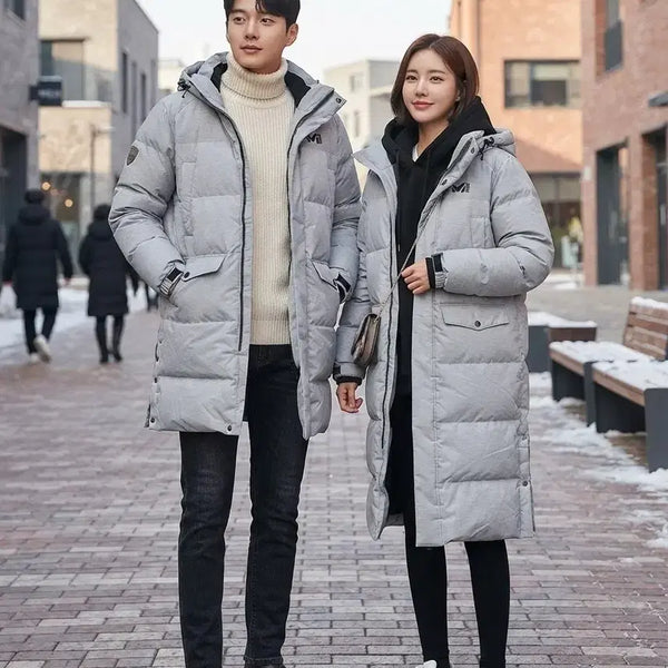 [BUNJANG] Millet Melange Grey Long Down Padding (Duck Down) Size 85 / [밀레] 멜란지 그레이 롱다운 패딩 (사이즈 85 / 덕다운)공용