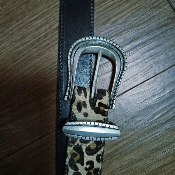 [BUNJANG] Rollingroud Leopard Print Belt Size 34 / 롤링라우드 호피벨트 34사이즈