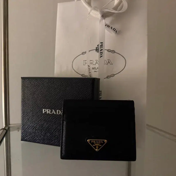 [BUNJANG] Prada Saffiano Leather Triangle Logo Card Holder / 프라다 카드지갑