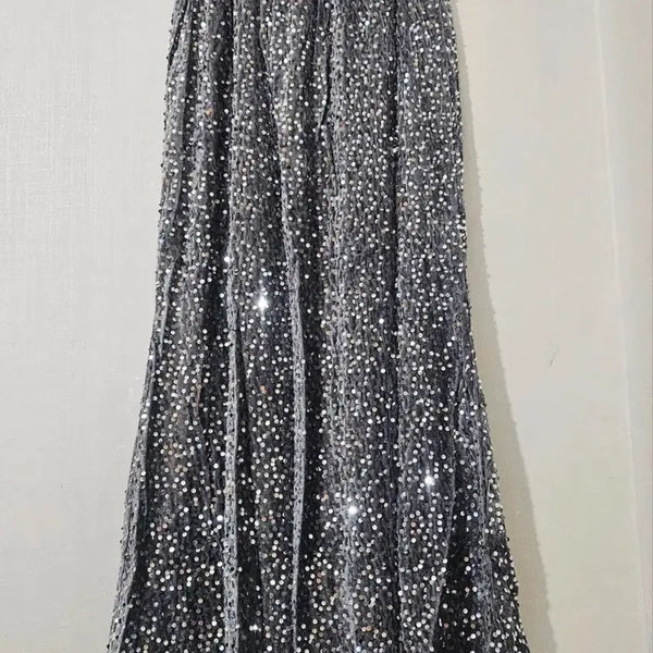 [BUNJANG] Sequin Long Skirt / 새상품 스팽글 롱 스커트