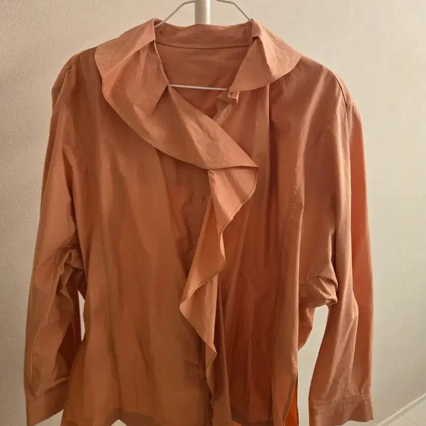 [BUNJANG] System Peplum Blouse Coral Size 66 / 시스템 페플럼 블라우스 코랄66 새상품급