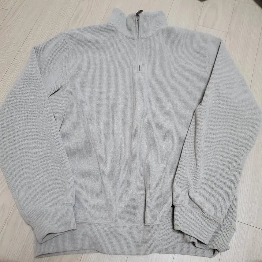[BUNJANG] Top10 Half Zip Waffle Sweatshirt / 탑탠 Top10 반집업 와플 맨투맨